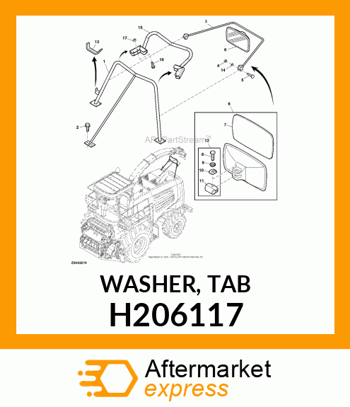 WASHER, TAB H206117