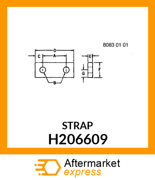 SEAL, LT HORIZONTAL SEAL H206609