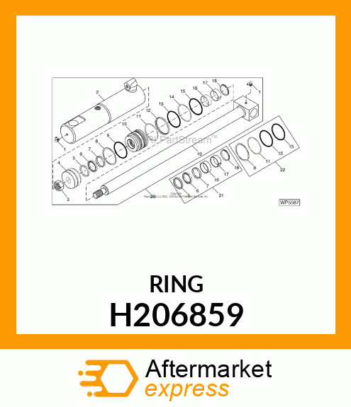 SNAP RING,EXTERNAL, 90 H206859