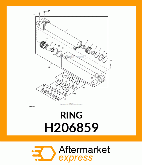 SNAP RING,EXTERNAL, 90 H206859