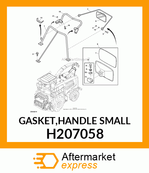 GASKET,HANDLE SMALL H207058