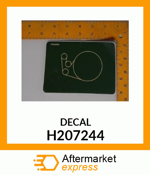 LABEL,ROTARY SCREEN DRIVE H207244