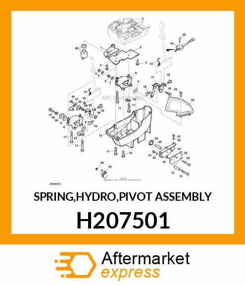 SPRING,HYDRO,PIVOT ASSEMBLY H207501