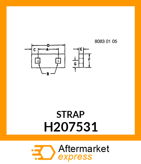 STRIP, LH WEAR H207531