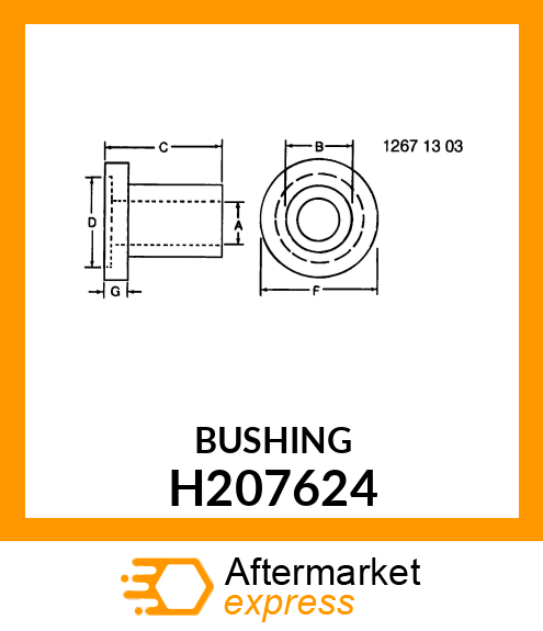 SPACER, STANDPIPE FILTER H207624