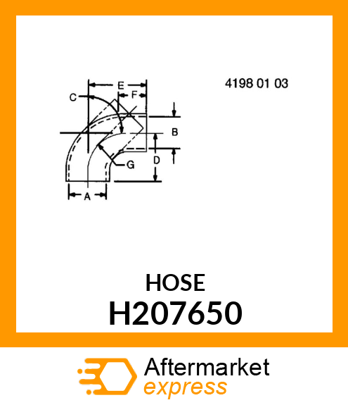 HOSE,OIL BLOWBY H207650