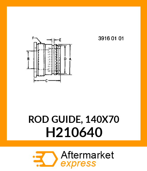 ROD GUIDE, 140X70 H210640