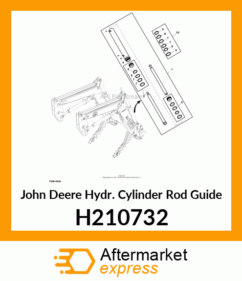 HYDR. CYLINDER ROD GUIDE, 80X45 H210732