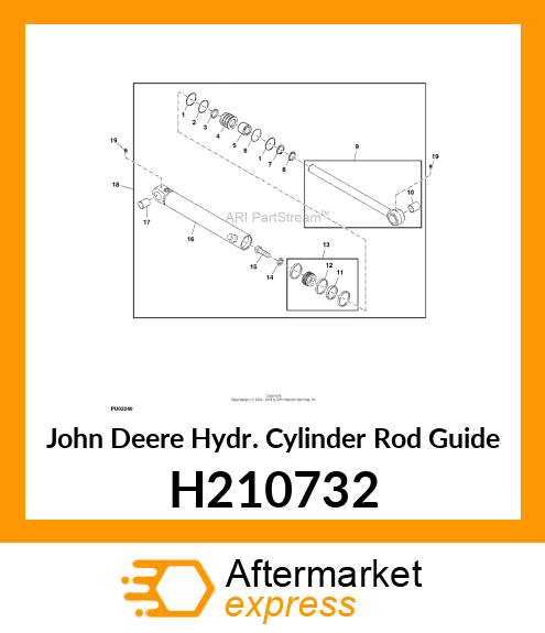 HYDR. CYLINDER ROD GUIDE, 80X45 H210732