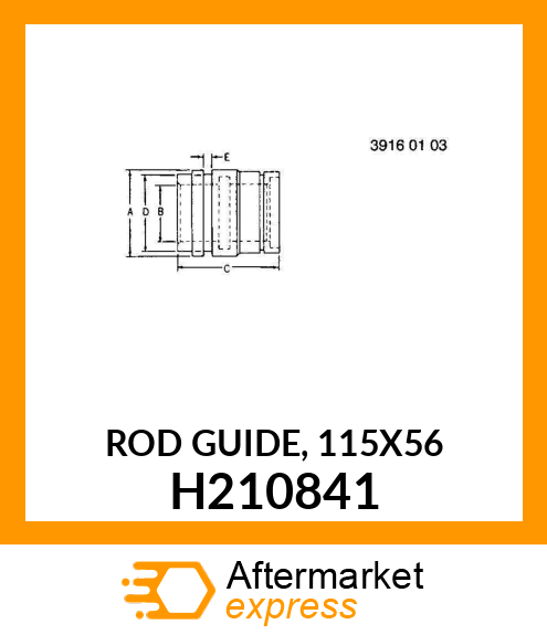 ROD GUIDE, 115X56 H210841