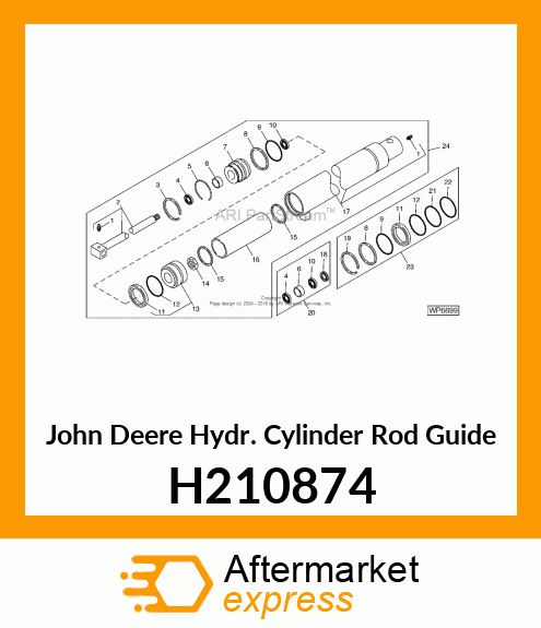 HYDR. CYLINDER ROD GUIDE, 63X32 H210874