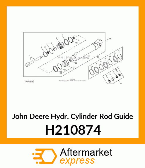 HYDR. CYLINDER ROD GUIDE, 63X32 H210874