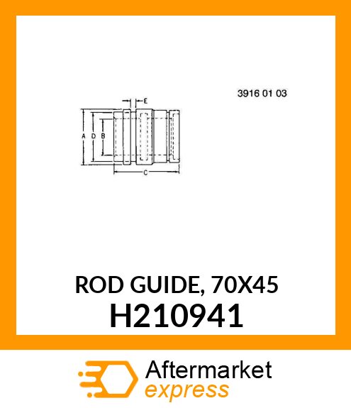 ROD GUIDE, 70X45 H210941