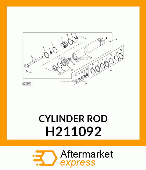 HYDR. CYLINDER ROD GUIDE, 63X40 H211092