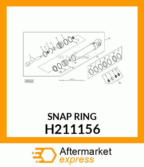 SNAP RING, EXTERNAL, 63 H211156