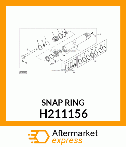 SNAP RING, EXTERNAL, 63 H211156