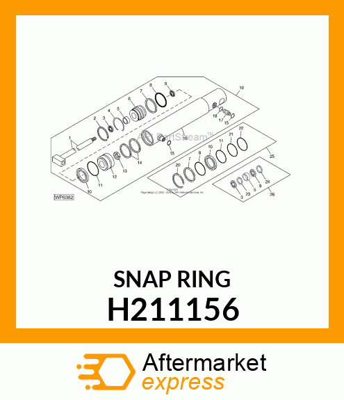 SNAP RING, EXTERNAL, 63 H211156