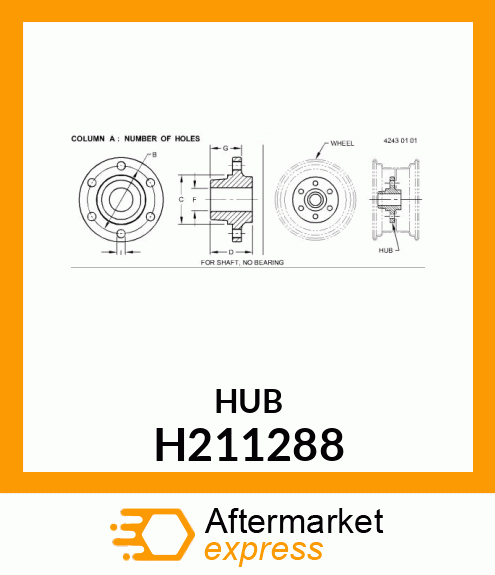 HUB, WIDESPREAD, DISC H211288