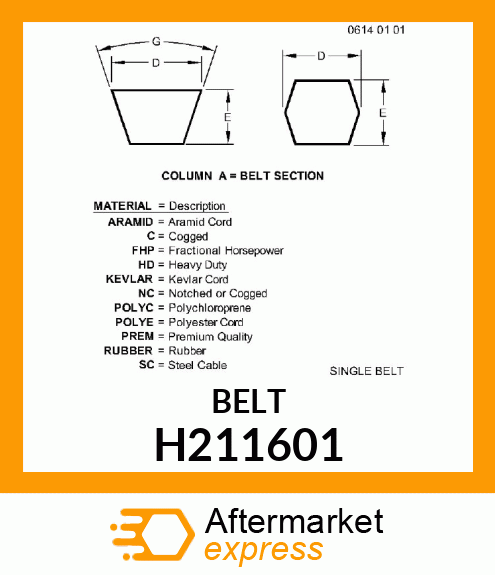 Belt H211601