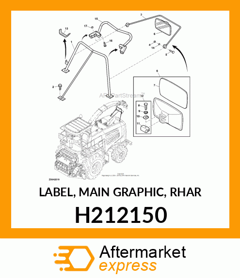 LABEL, MAIN GRAPHIC, RHAR H212150