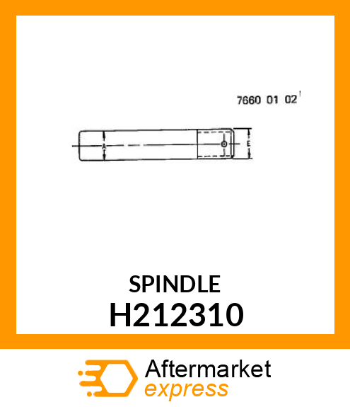 JACKSHAFT,SEPARATOR H212310