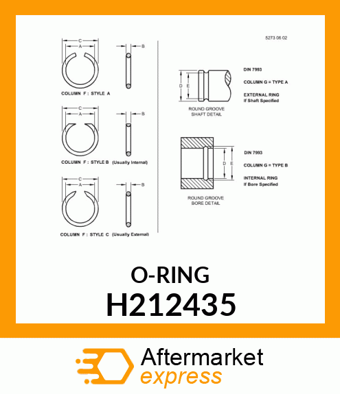 SNAP RING, 50 H212435