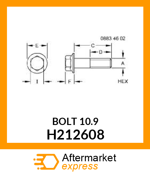 SCREW,HEX FLANGE H212608