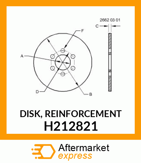 DISK, REINFORCEMENT H212821