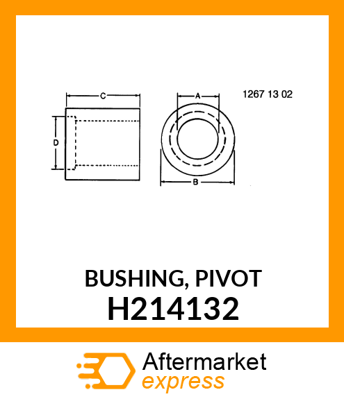 BUSHING, PIVOT H214132