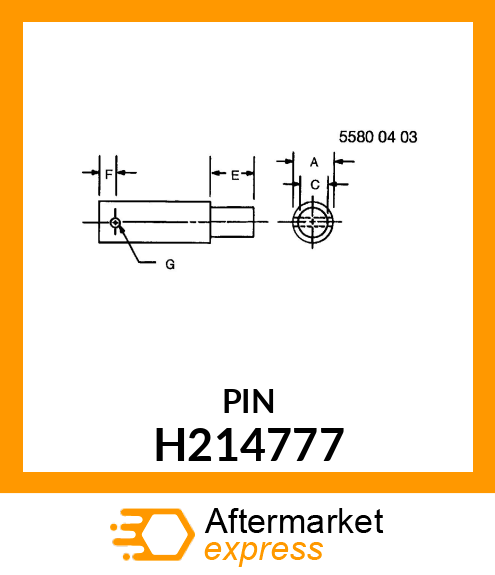 PIN, MOUNTING H214777