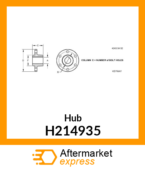 Hub H214935