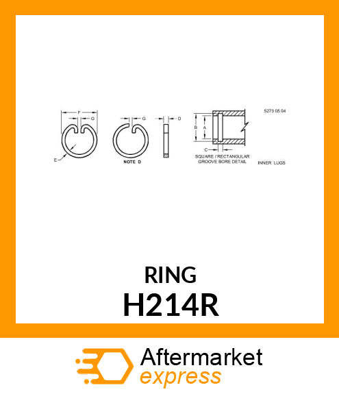 RING,SNAP H214R