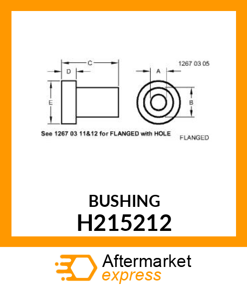 BUSHING, SCOOP BLADE H215212