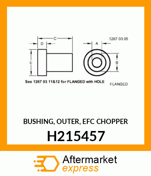 BUSHING, OUTER, EFC CHOPPER H215457