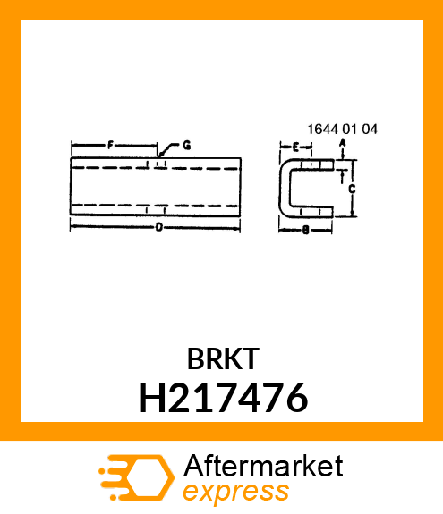 CHANNEL, ENGINE PLATFORM SUPPORT H217476