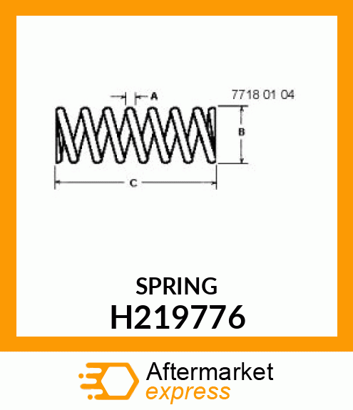 SPRING, COMPRESSION, XHD FR DR H219776