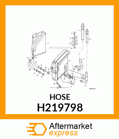 HOSE, HEATER CORE H219798