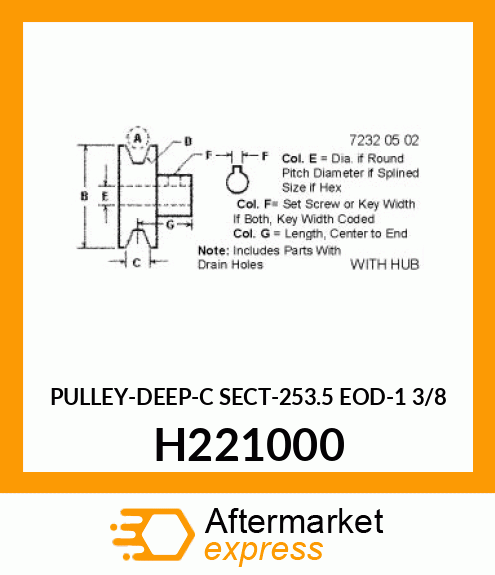 PULLEY H221000