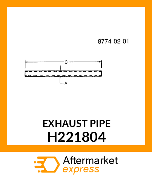 EXHAUST PIPE MUFFLER H221804