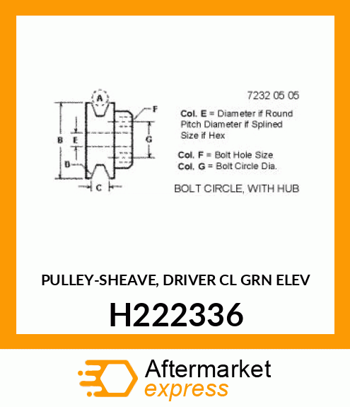 PULLEY H222336