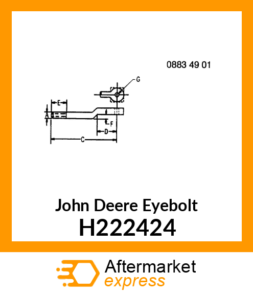 EYEBOLT, M16 H222424