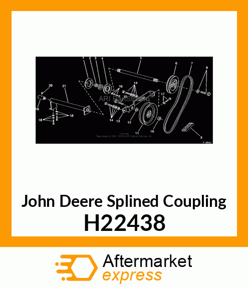 SPLINED COUPLING H22438