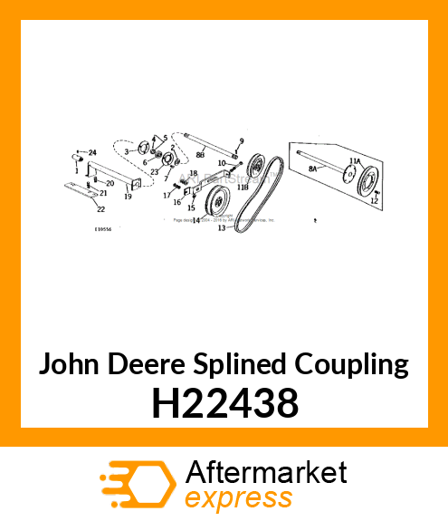 SPLINED COUPLING H22438