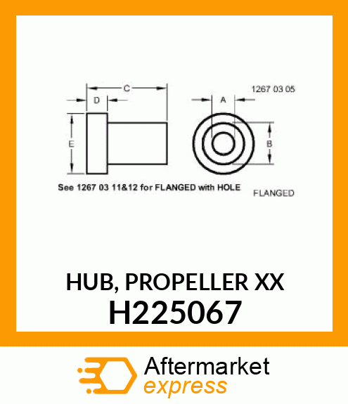 HUB, PROPELLER XX H225067