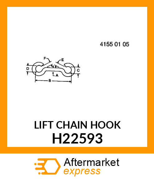 LIFT CHAIN HOOK H22593