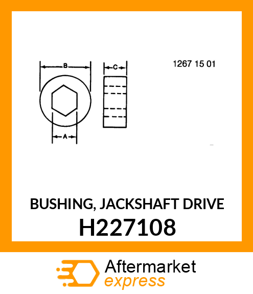 BUSHING, JACKSHAFT DRIVE H227108