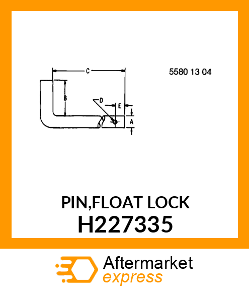 PIN,FLOAT LOCK H227335