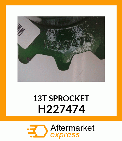 CHAIN SPROCKET, 13T RC557, CENTER H227474