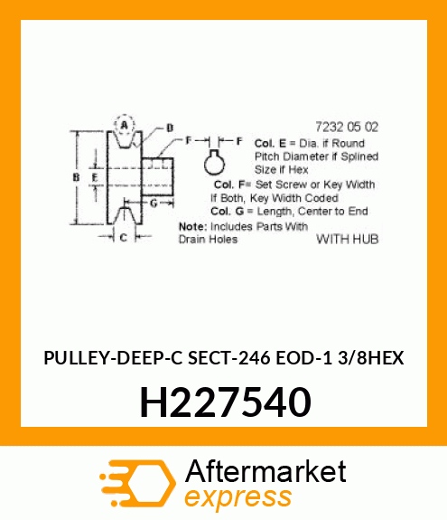 PULLEY H227540