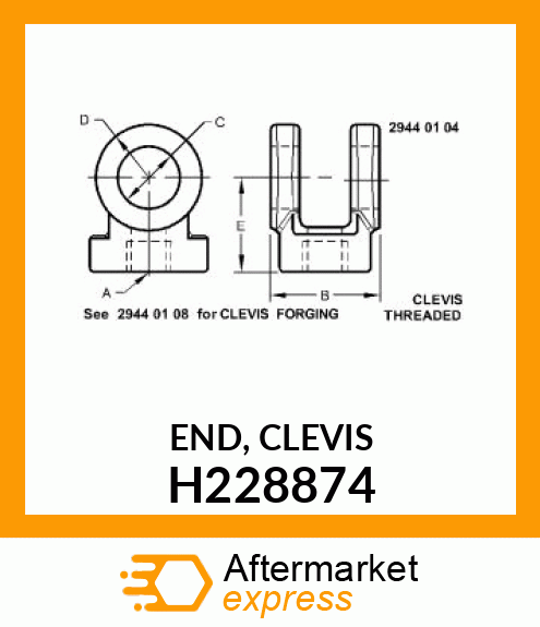 END, CLEVIS H228874